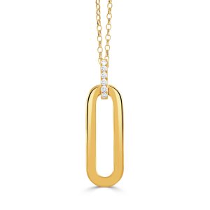P10279-18K YELLOW GOLD DIAMOND PENDANT