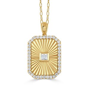 P10792-18K YELLOW GOLD DIAMOND PENDANT