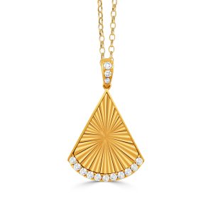 P11847-18K YELLOW GOLD DIAMOND PENDANT