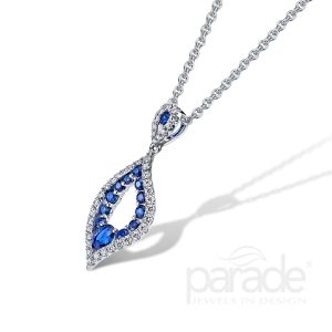 Sapphire & Diamond Pendant
