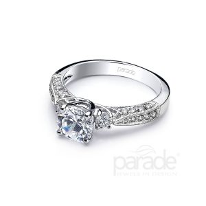 Diamond Three-Stone Engagement Ring