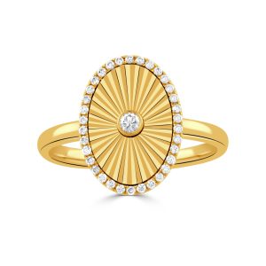 R11267-18K YELLOW GOLD DIAMOND RING