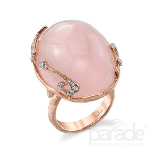 51.75 Carat Pink Chalcedony Engagement Ring