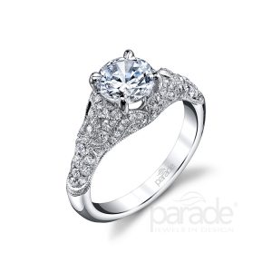 Diamond Art Deco Engagement Ring