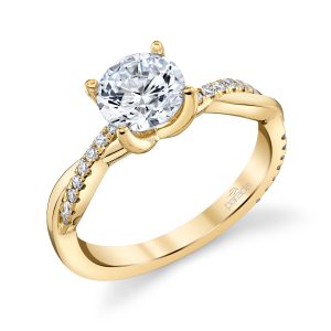 Diamond Braided Engagement Ring