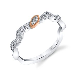 Marquise Diamond Wedding Band