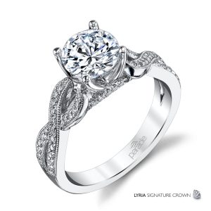Diamond Cross Engagement Ring