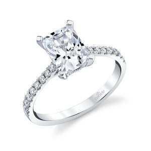Diamond Halo Engagement Ring