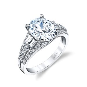 Baguette Diamond Engagement Ring