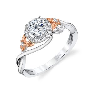 Diamond Halo Engagement Ring