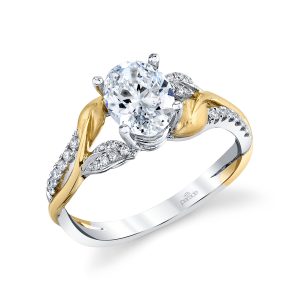 Diamond Twist Engagement Ring