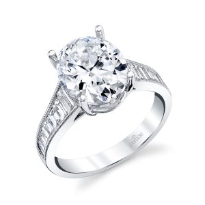 Baguette Diamond Engagement Ring