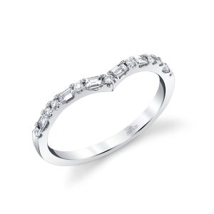 Round Diamond Wedding Band