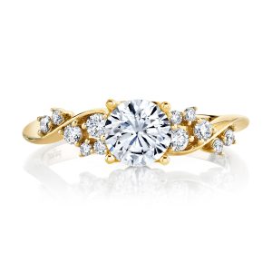 Diamond Twist Engagement Ring