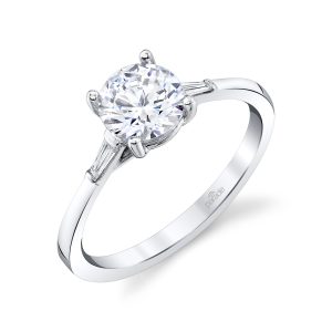 Baguette Diamond Engagement Ring