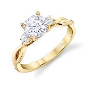 Diamond Twist Engagement Ring