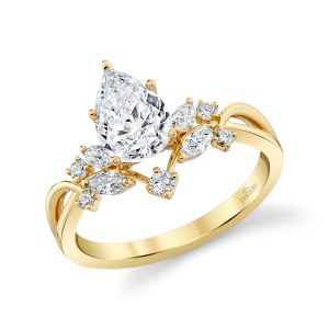 Diamond Cluster Engagement Ring
